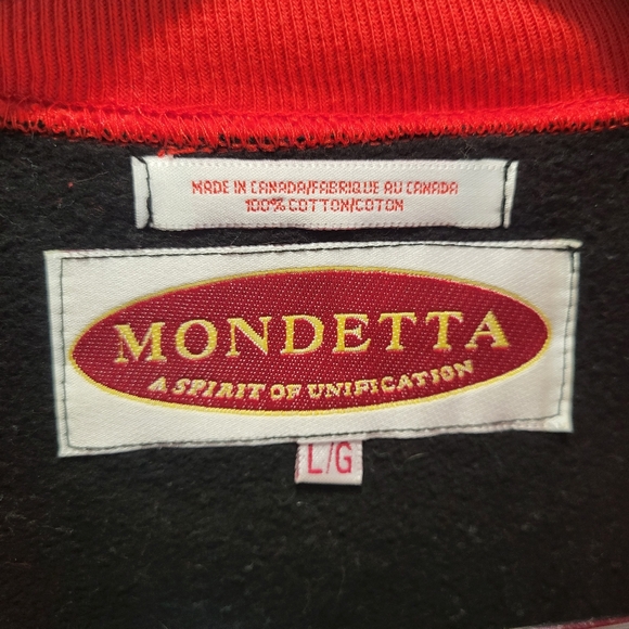 👕🌶 Vintage Rare BNWT Mondetta Canada "Big Flag" Crewneck Sweatshirt - Picture 7 of 7